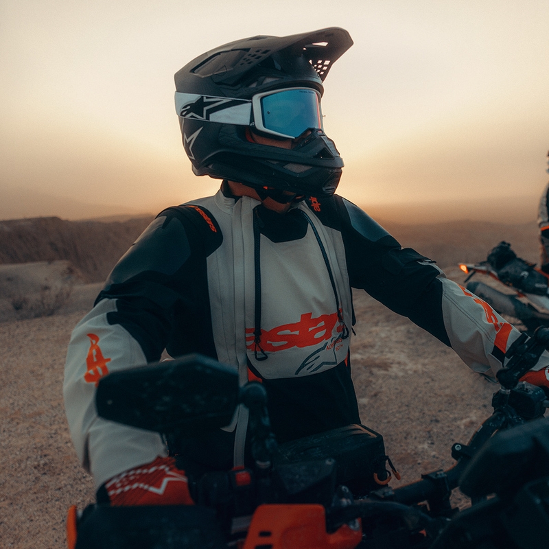 Jachetă Motocicletă Alpinestars Halo PRO Drystar XF Crem-Negru-Roșu