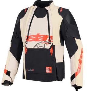 Jachetă Motocicletă Alpinestars Halo PRO Drystar XF Crem-Negru-Roșu