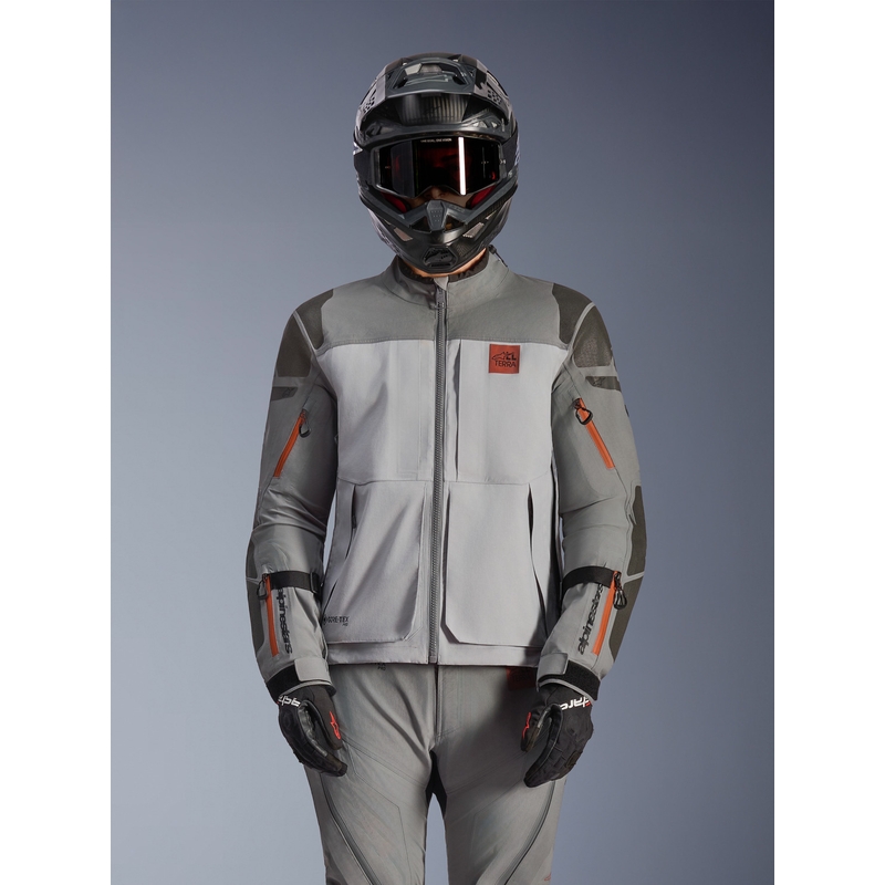 Geacă motocicletă Alpinestars Nazca 3L Gore-Tex PRO gri închis-gri deschis