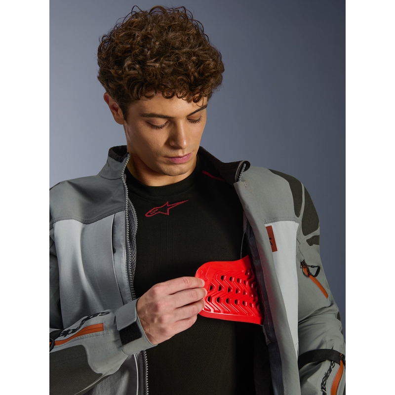 Geacă motocicletă Alpinestars Nazca 3L Gore-Tex PRO gri închis-gri deschis