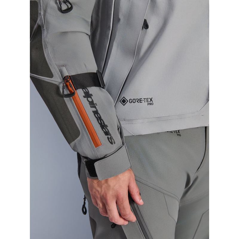 Geacă motocicletă Alpinestars Nazca 3L Gore-Tex PRO gri închis-gri deschis