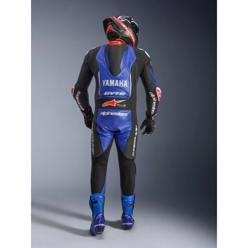 Costum de motocicletă din piele Alpinestars GP-R7 YAMAHA GYTR TECH-AIR compatibil cu colecția albastru-negru-alb-roșu