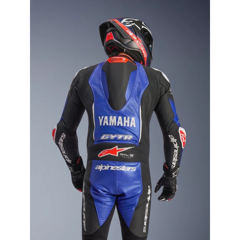 Costum de motocicletă din piele Alpinestars GP-R7 YAMAHA GYTR TECH-AIR compatibil cu colecția albastru-negru-alb-roșu