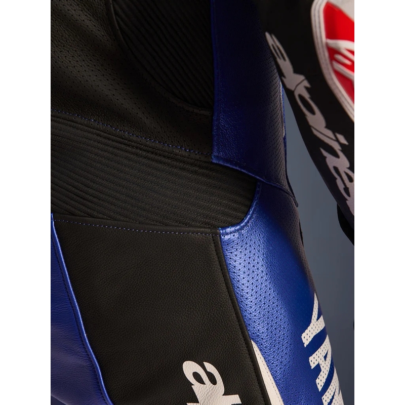 Costum de motocicletă din piele Alpinestars GP-R7 YAMAHA GYTR TECH-AIR compatibil cu colecția albastru-negru-alb-roșu