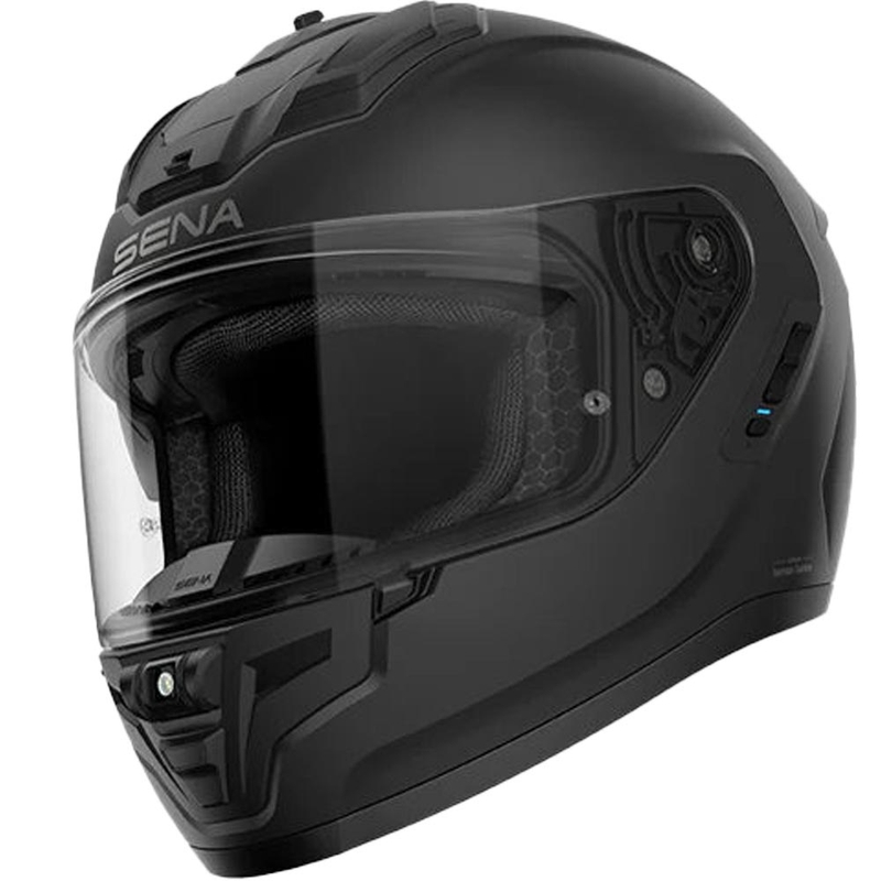 Cască integrală pentru motocicletă cu căști SENA Phantom ANC, negru mat