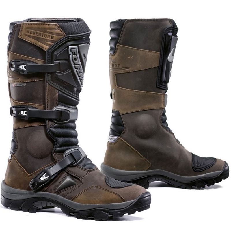 Ghete de motocicletă Forma Adventure DRY maro