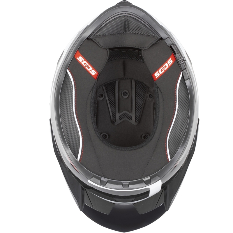 Cască integrală pentru motocicletă Cassida Integral GTS 2.1 Mega negru-alb-roșu