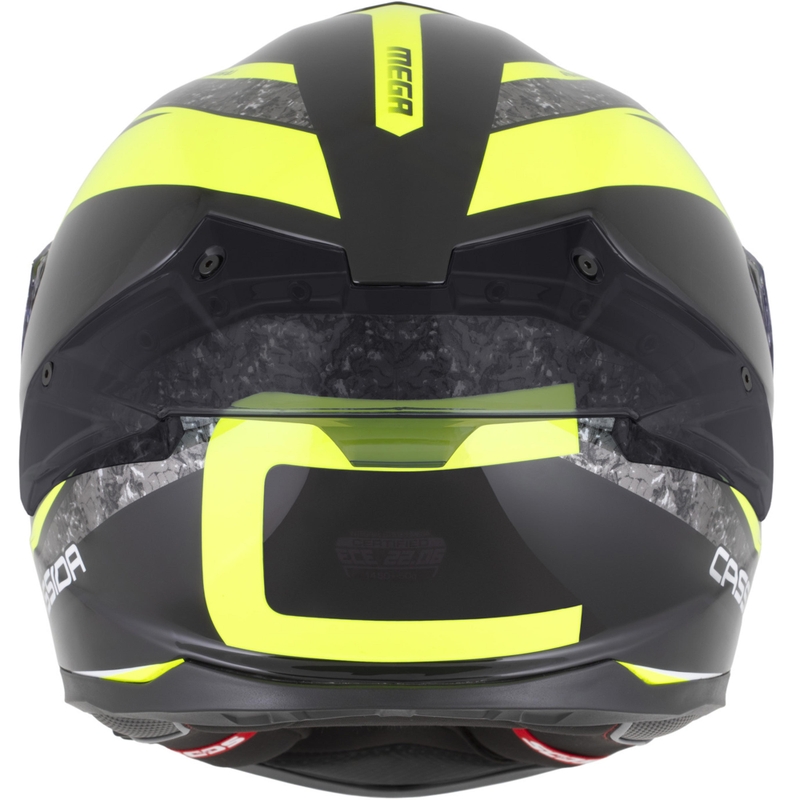 Cască integrală pentru motocicletă Cassida Integral GTS 2.1 Mega negru-galben fluo-alb