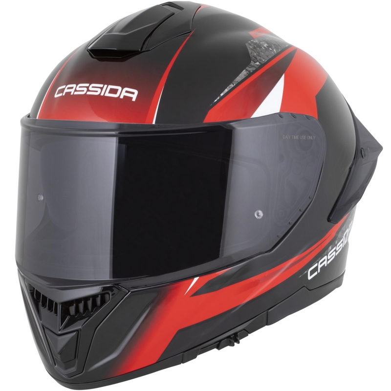 Cască integrală pentru motocicletă Cassida Integral GTS 2.1 Mega negru-roșu-alb