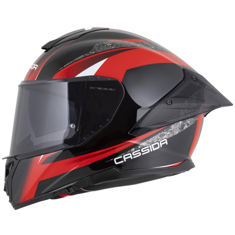 Cască integrală pentru motocicletă Cassida Integral GTS 2.1 Mega negru-roșu-alb