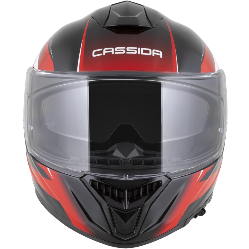 Cască integrală pentru motocicletă Cassida Integral GTS 2.1 Mega negru-roșu-alb