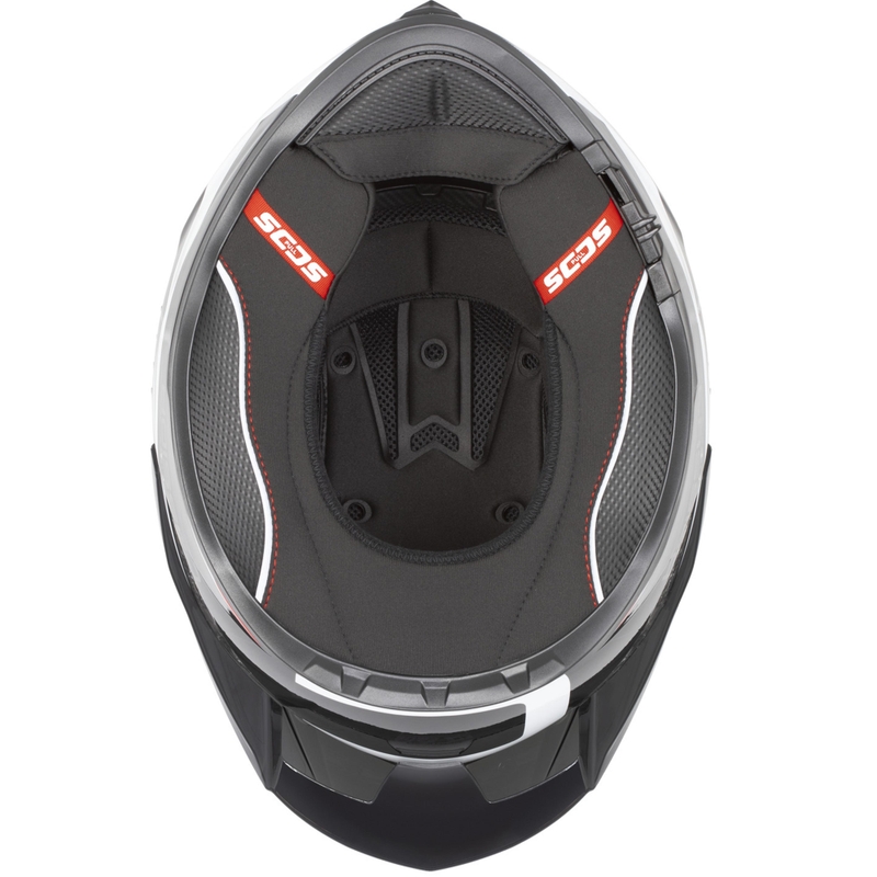 Cască integrală pentru motocicletă Cassida Integral GTS 2.1 Mega negru-roșu-alb