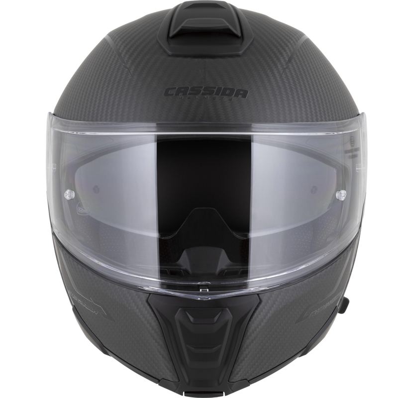 Cască de motocicletă pliabilă Cassida Modulo 2.1 Plus Carbon BlackOut negru mat