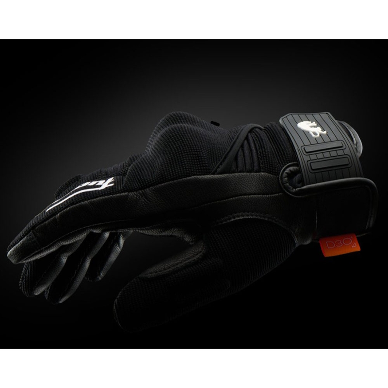 Mănuși de motocicletă Furygan Jet Neon D3O® Evo pentru femei, negru-alb