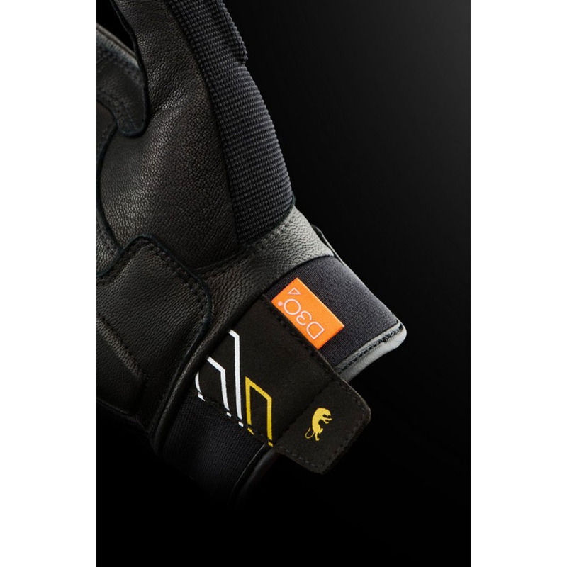 Mănuși de motocicletă Furygan Jet Neon D3O® Evo pentru femei, negru-auriu