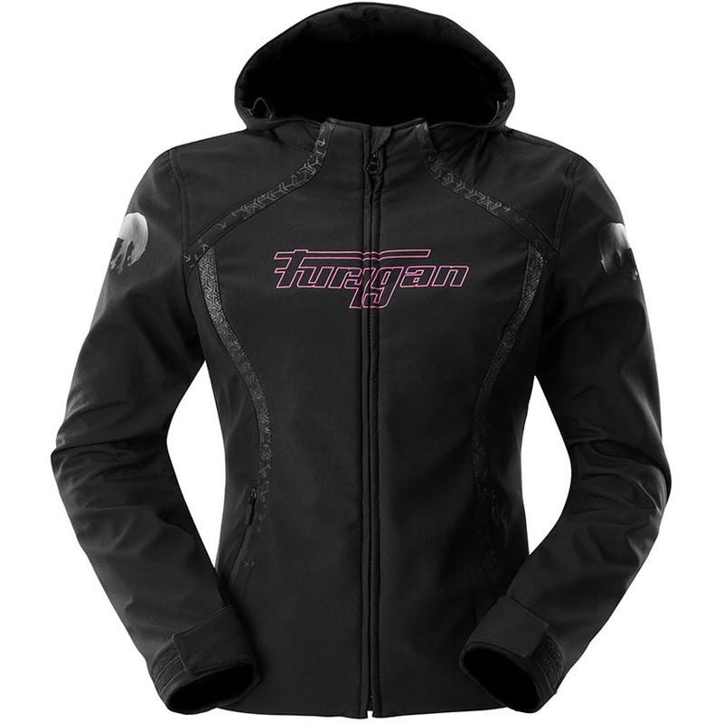 Geacă de motocicletă Furygan Skye pentru femei, negru-roz