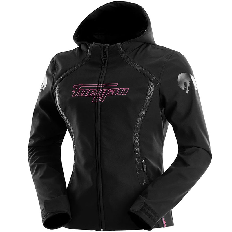 Geacă de motocicletă Furygan Skye pentru femei, negru-roz
