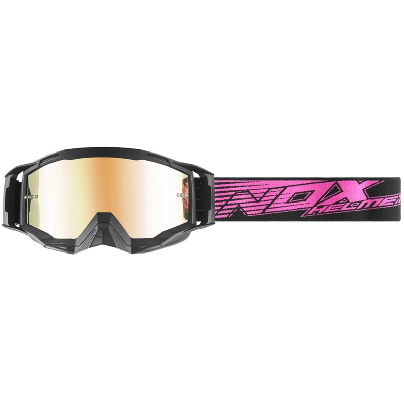 Ochelari motocross NOX Spectre negru-roz