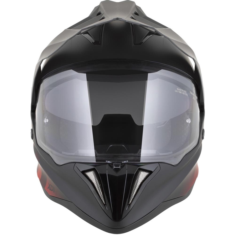 Cască de motocicletă Enduro ZED XD1 negru mat-roșu