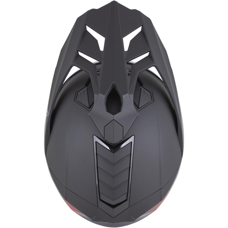 Cască de motocicletă Enduro ZED XD1 negru mat-roșu