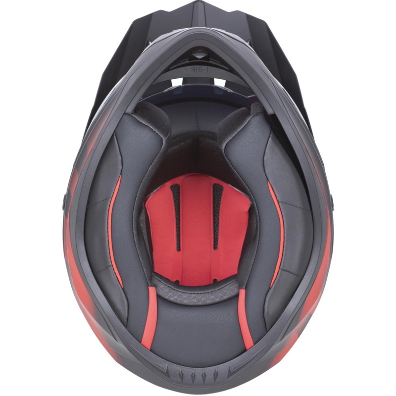Cască de motocicletă Enduro ZED XD1 negru mat-roșu