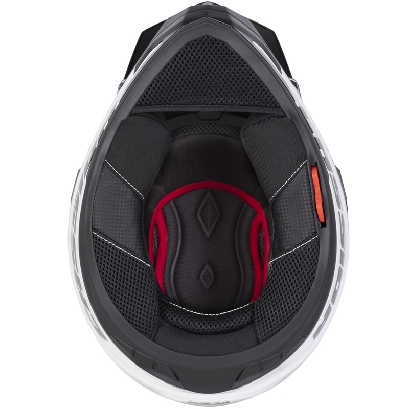 Cască de motocicletă Enduro Cassida Tour 2.0 Crew negru mat-roșu