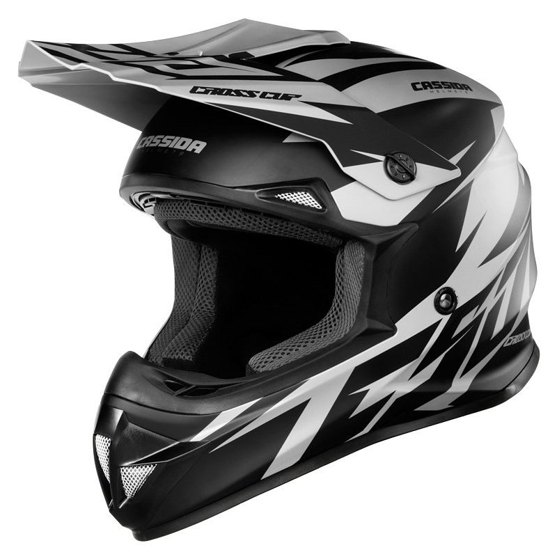 Cască de motocross Cassida Cross Cup Two negru-gri