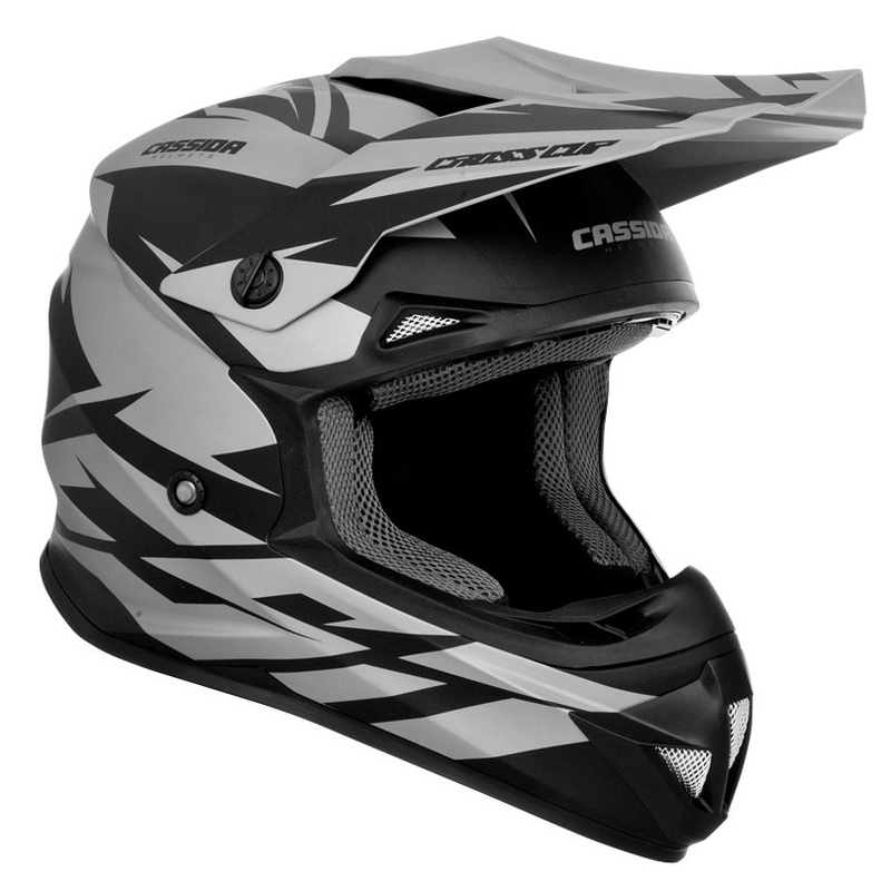 Cască de motocross Cassida Cross Cup Two negru-gri