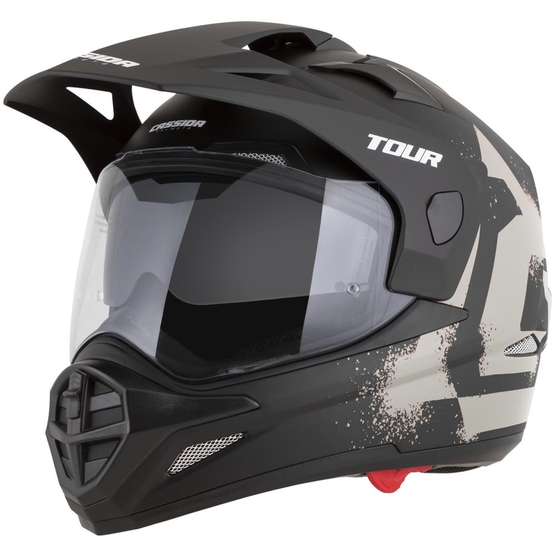 Cască de motocicletă enduro Cassida Tour 2.0 Crew negru mat-nisip