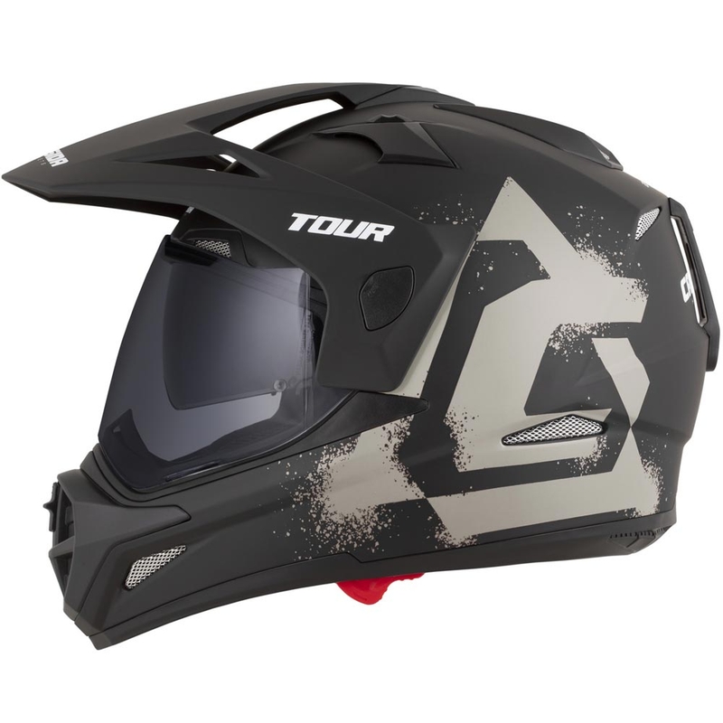 Cască de motocicletă enduro Cassida Tour 2.0 Crew negru mat-nisip