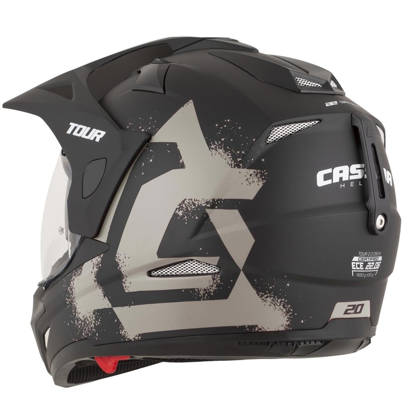 Cască de motocicletă enduro Cassida Tour 2.0 Crew negru mat-nisip