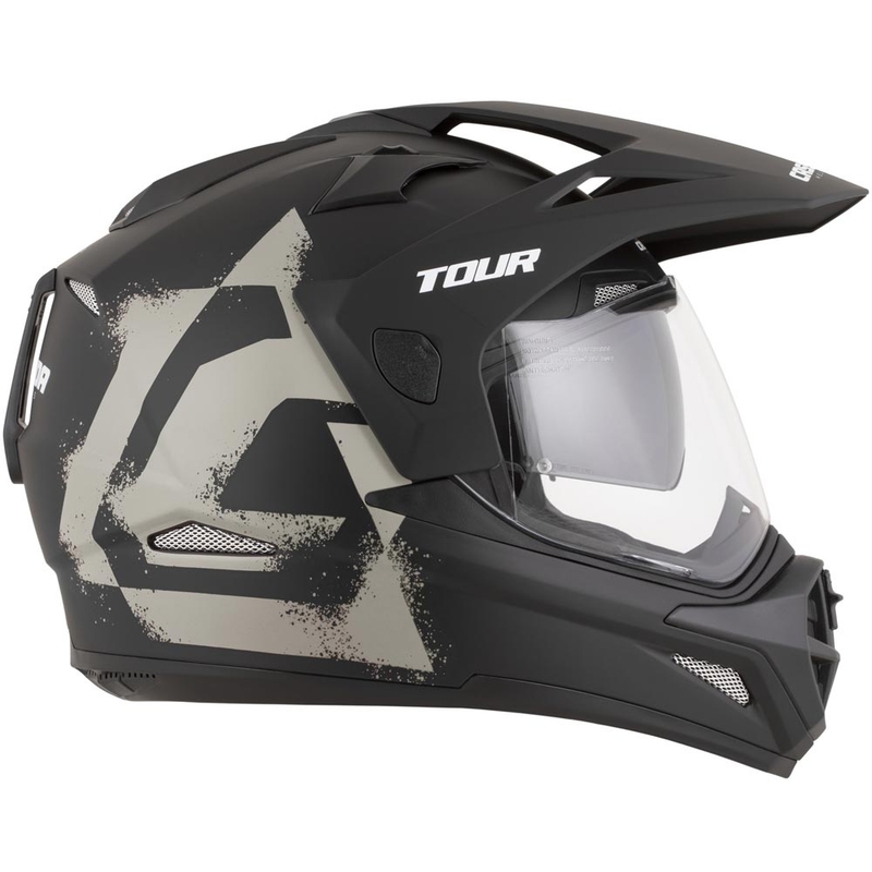 Cască de motocicletă enduro Cassida Tour 2.0 Crew negru mat-nisip