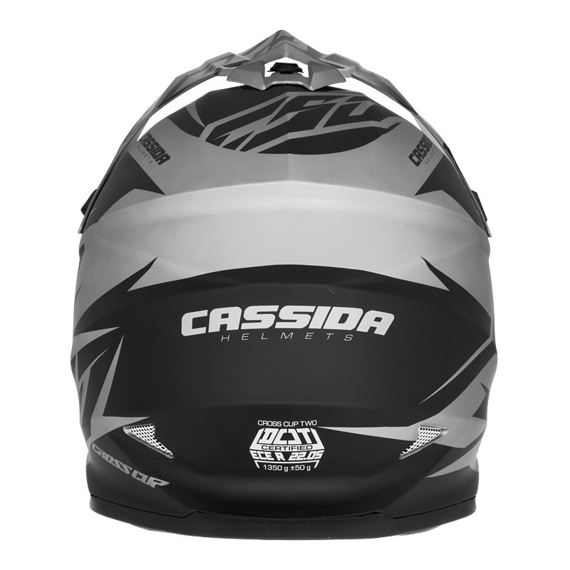 Cască de motocross Cassida Cross Cup Two negru-gri