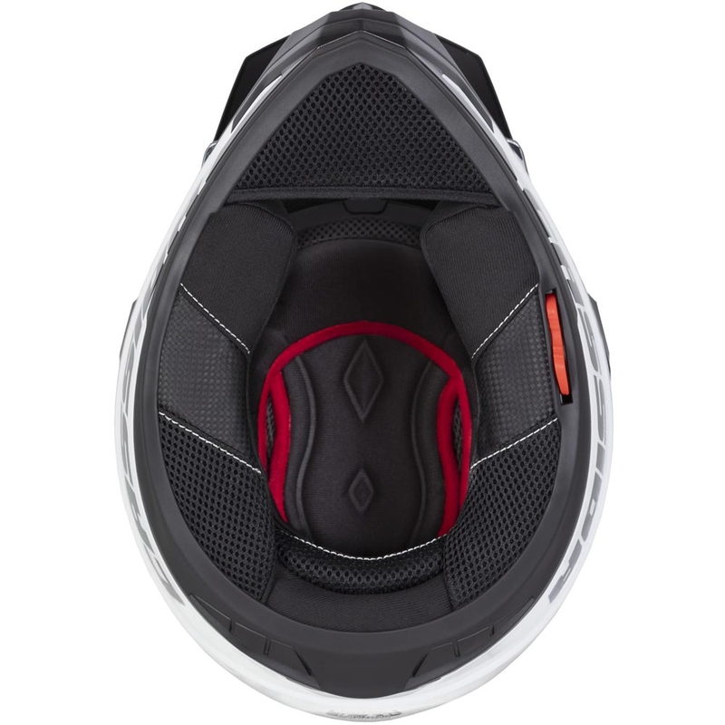 Cască de motocicletă Enduro Cassida Tour 2.0 Crew negru mat-alb