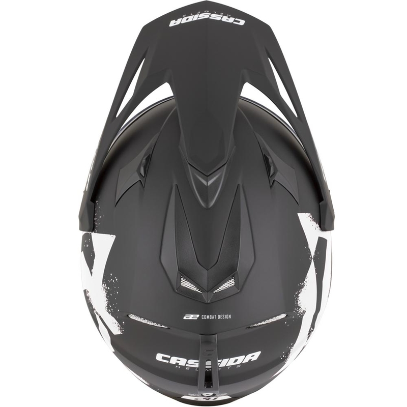 Cască de motocicletă Enduro Cassida Tour 2.0 Crew negru mat-alb
