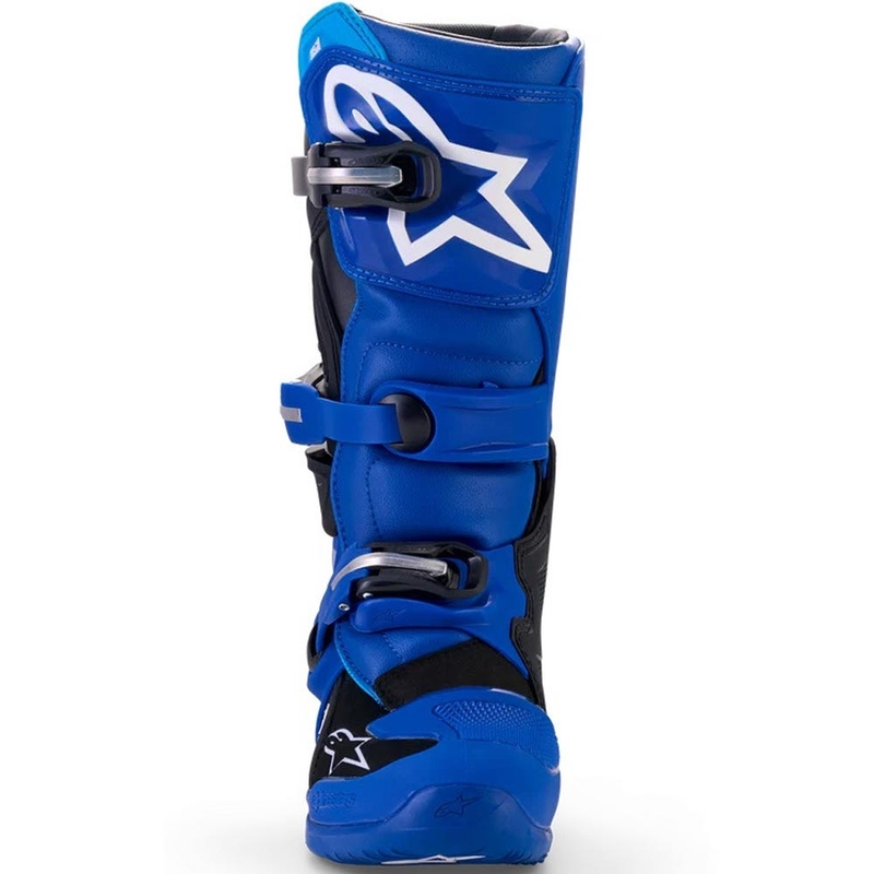 Ghete motocross Alpinestars TECH 7 S YAMAHA pentru copii, colecția albastru-alb-negru