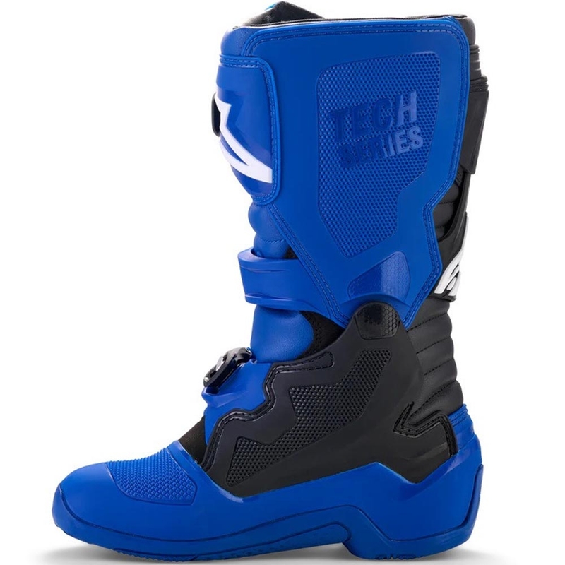 Ghete motocross Alpinestars TECH 7 S YAMAHA pentru copii, colecția albastru-alb-negru