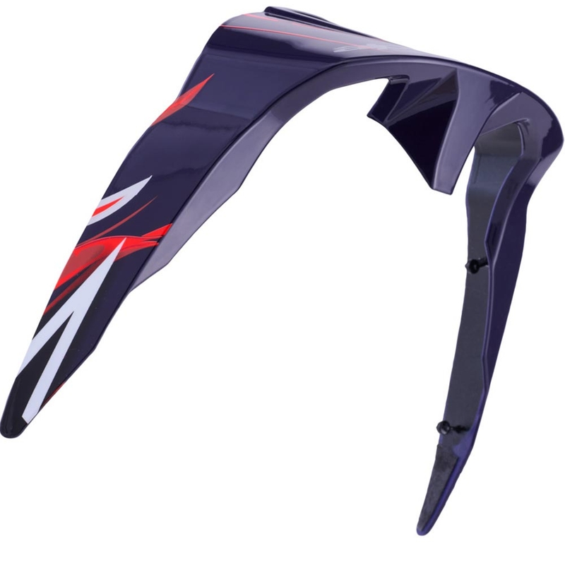 Eleron aerodinamic pentru căști de motocicletă Alpinestars Supertech R10 FLYTE cu profil standard, albastru mat-roșu-alb