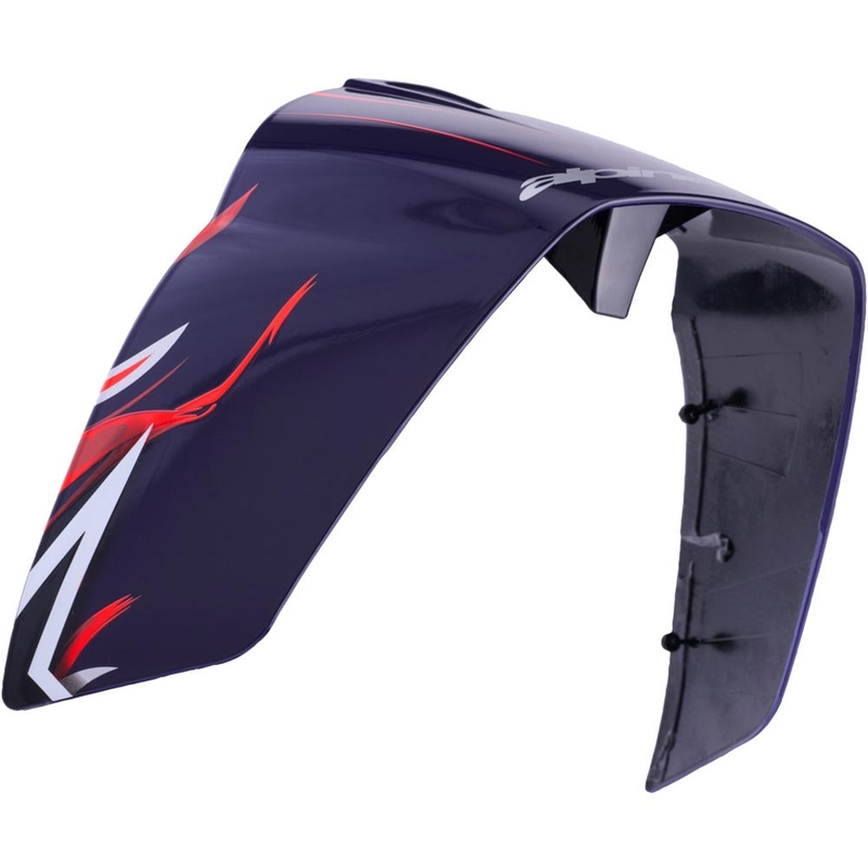 Eleron aerodinamic pentru căști de motocicletă Alpinestars Supertech R10 FLYTE profil de curse albastru mat-roșu-alb