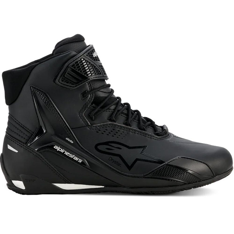 Ghete moto Alpinestars Stella Faster-4 Drystar pentru femei, negru-argintiu