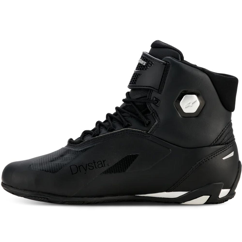 Ghete moto Alpinestars Stella Faster-4 Drystar pentru femei, negru-argintiu