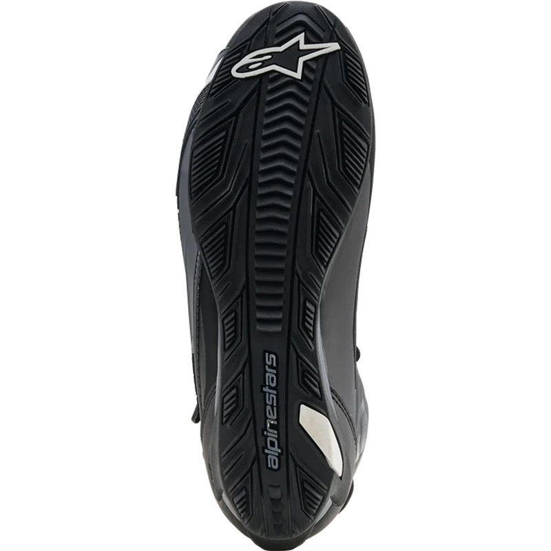 Ghete moto Alpinestars Faster-4 Drystar negru-gri închis-alb