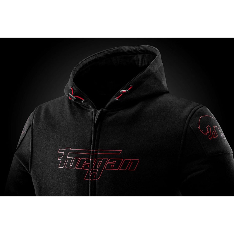 Geacă de motocicletă Furygan Livio X Kevlar® negru-roșu