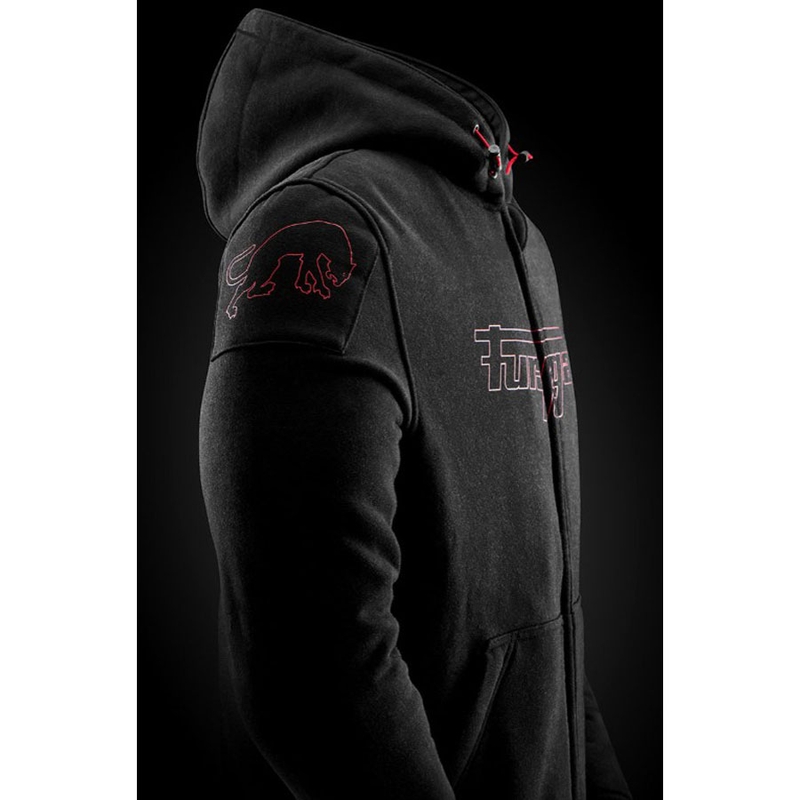 Geacă de motocicletă Furygan Livio X Kevlar® negru-roșu