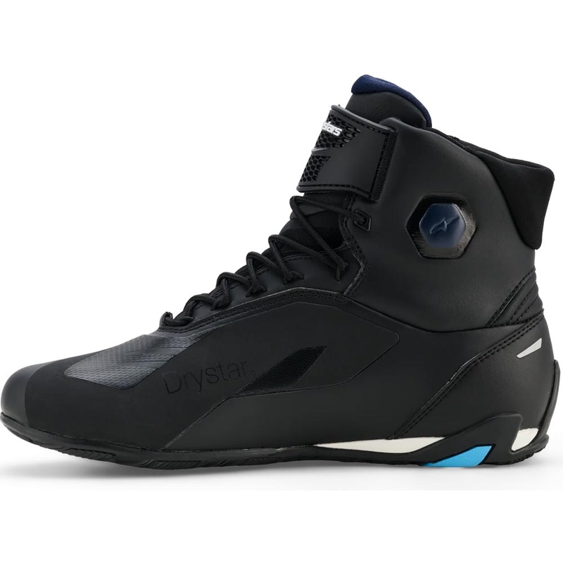 Ghete moto Alpinestars Faster-4 Drystar negru-albastru-alb