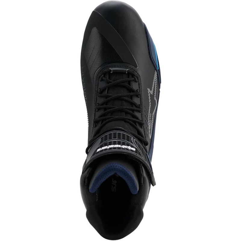Ghete moto Alpinestars Faster-4 Drystar negru-albastru-alb