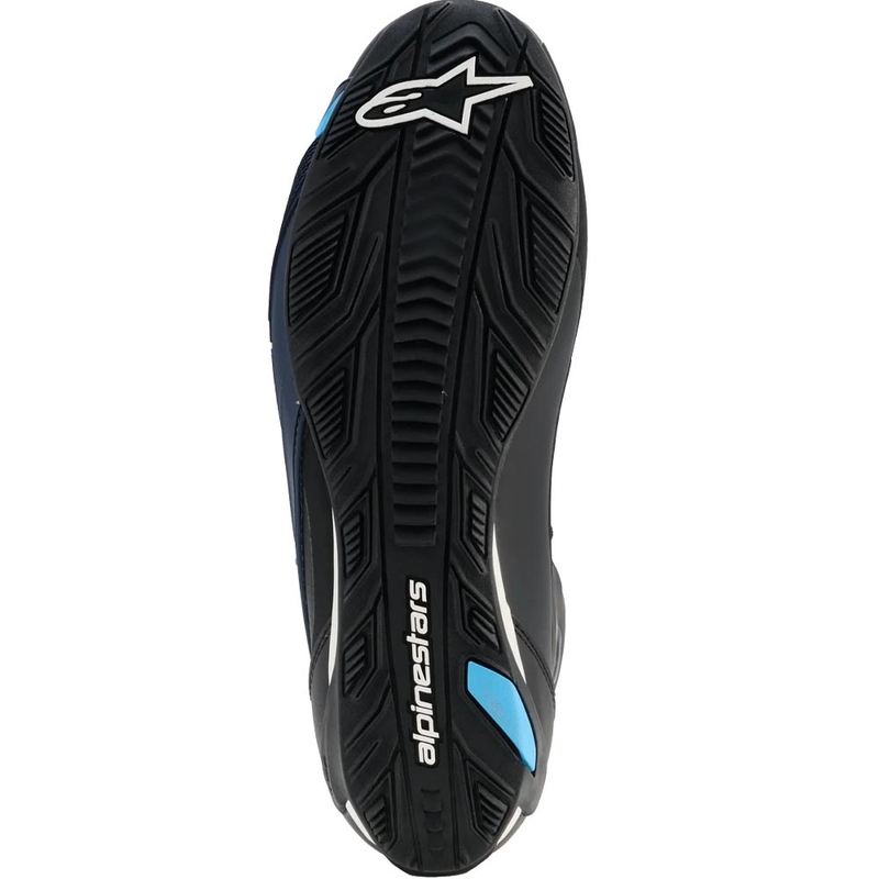 Ghete moto Alpinestars Faster-4 Drystar negru-albastru-alb