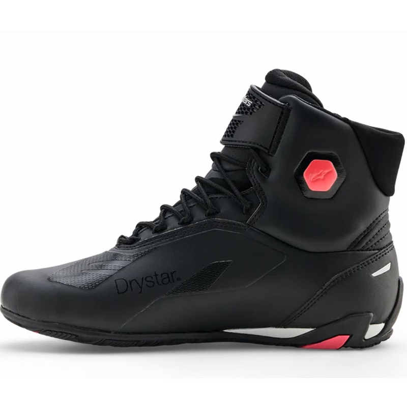Ghete moto Alpinestars Stella Faster-4 Drystar pentru femei, negru-gri-roșu