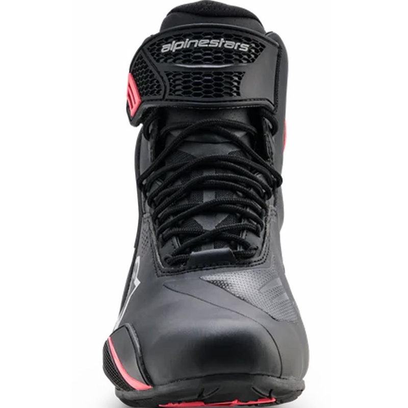Ghete moto Alpinestars Stella Faster-4 Drystar pentru femei, negru-gri-roșu