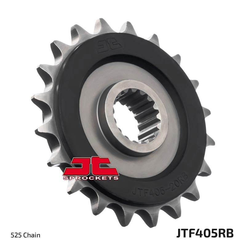 Pinion fata JT 19T, 525 rubber cushioned